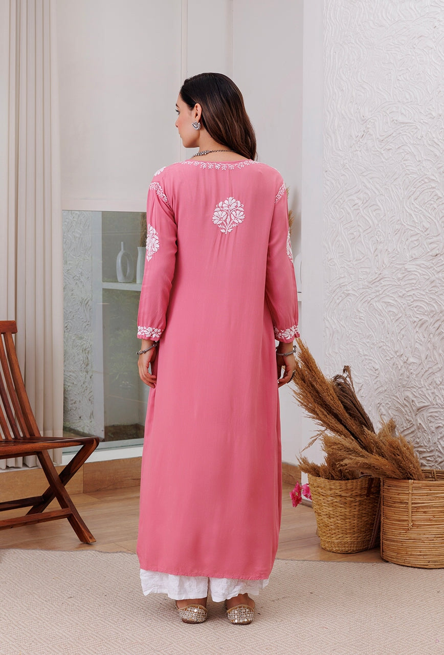 ZERESOUQ-Zainat-Mauve-Rayon-Chikankari-Anarkali