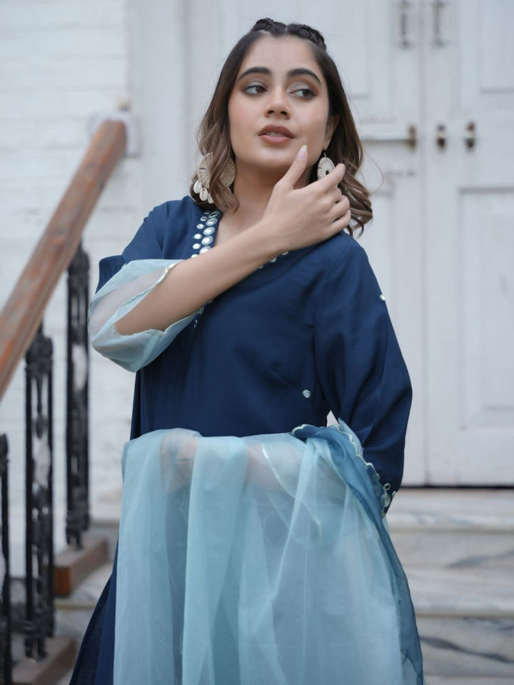 Blue-Silk-Blend-Mirror-Work-3-Piece-Kurta-Set