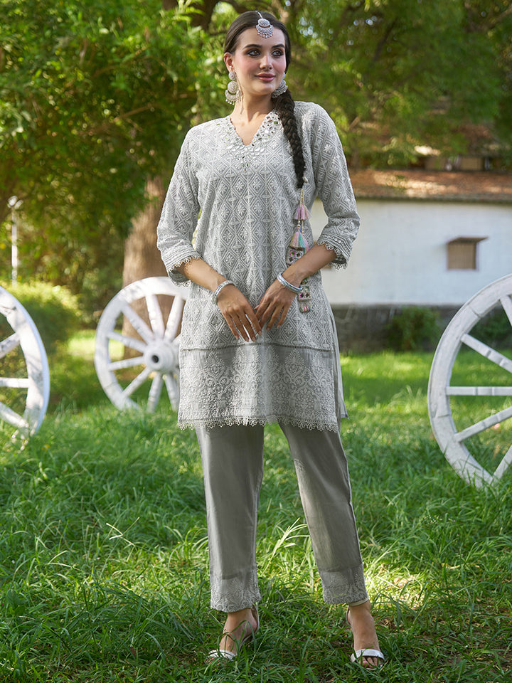 Grey-Viscose-Schiffli-Embroidered-2-Piece-Kurta-Set