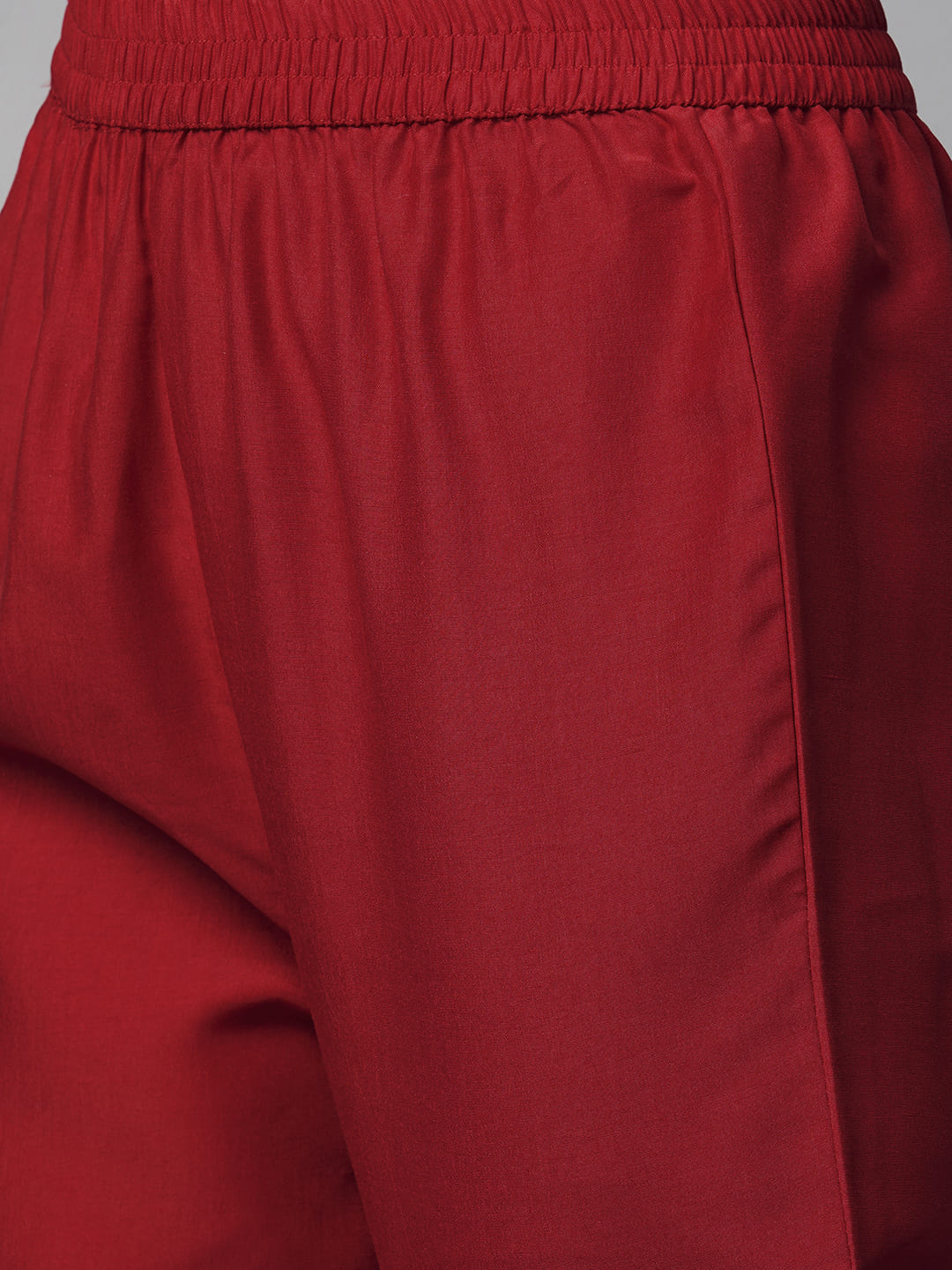 Maroon-Red-Silk-Blend-Zari-Embroidered-3-Piece-Kurta-Set
