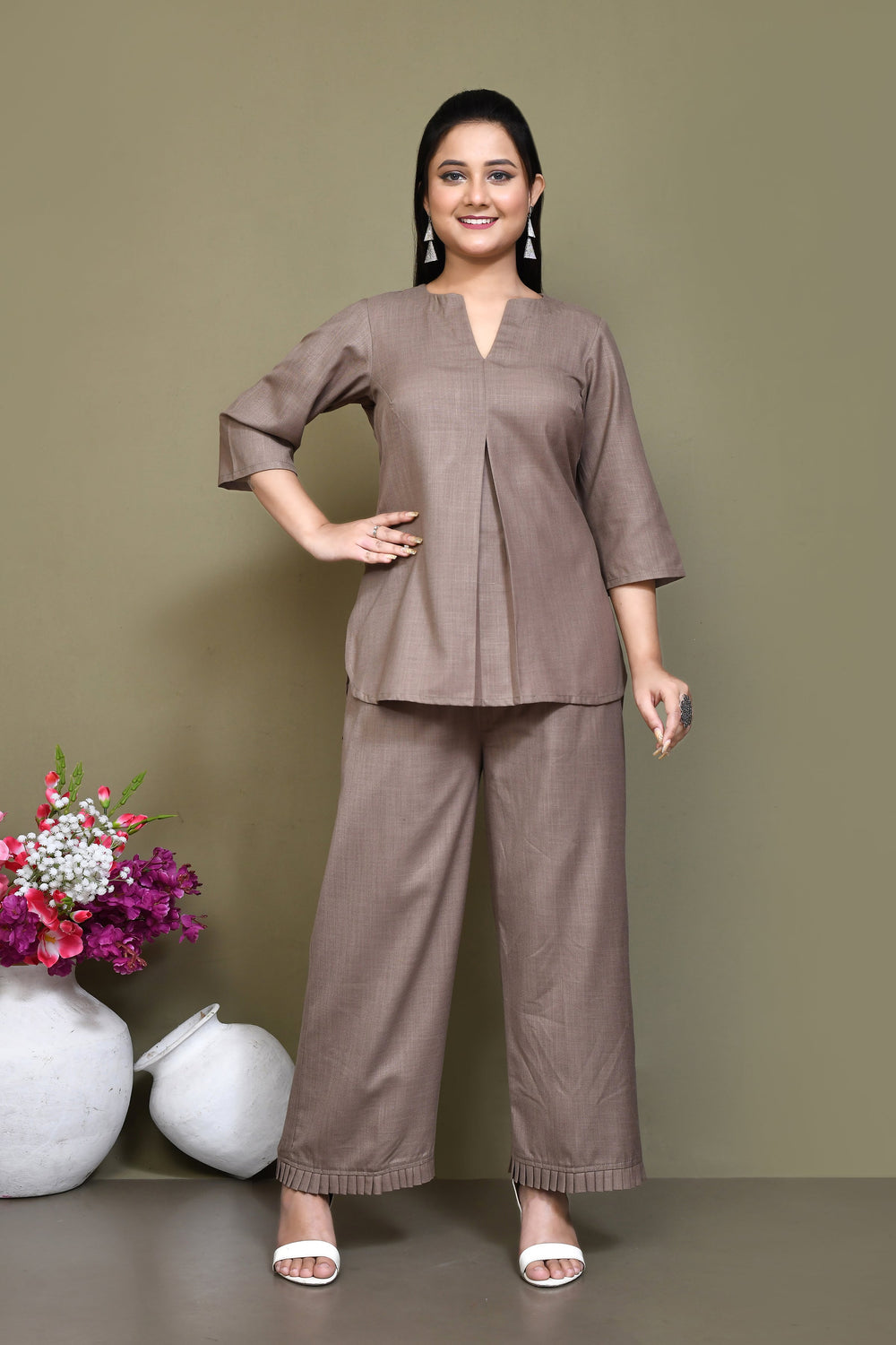 ZERESOUQ-Aesthetic-Grey-Cotton-Slub-SCo-ord-Sets