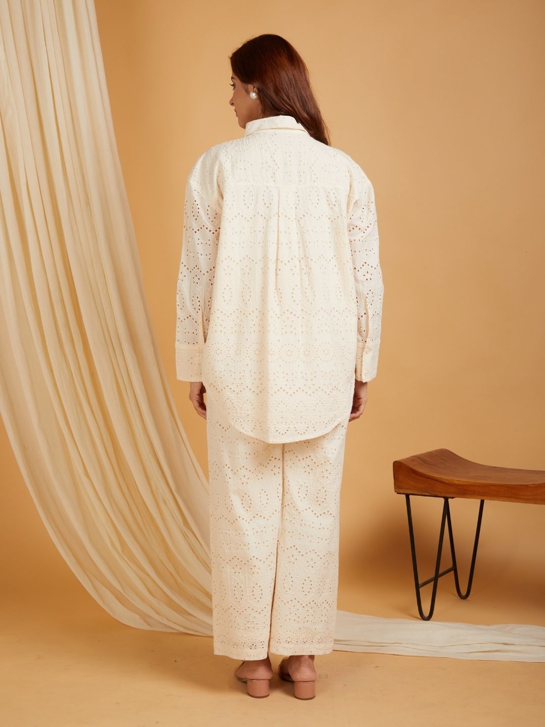 Beige-Cotton-Embroidered-Co-Ord-Set