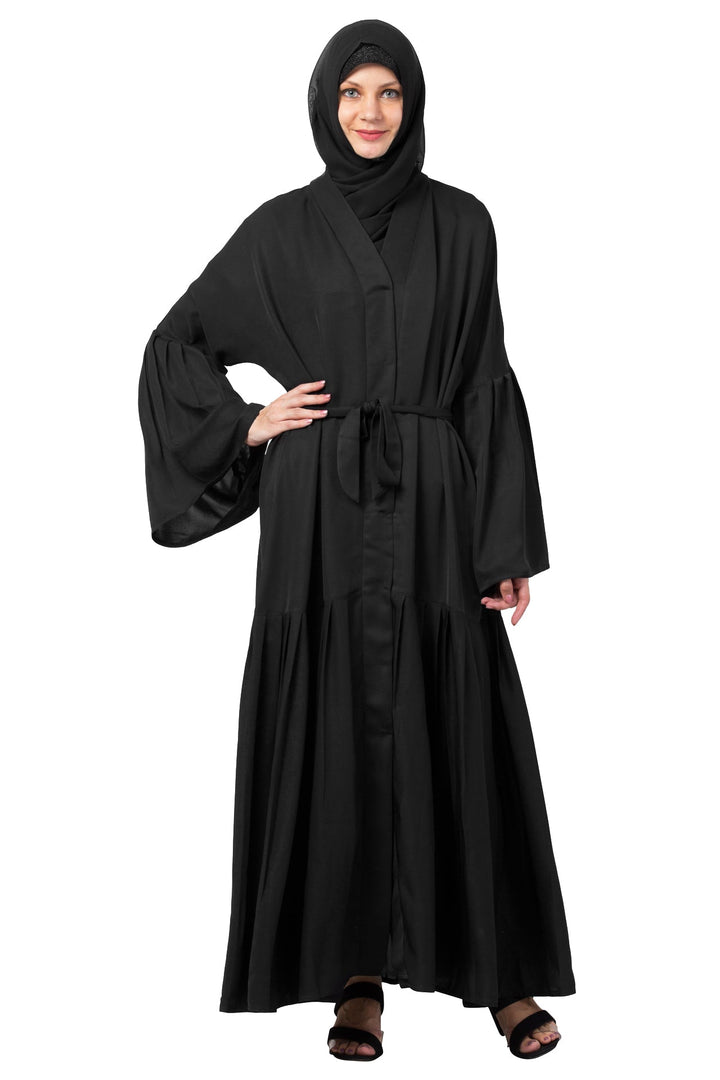 Black-Polyester-Noble-Stylized-Harmony-Abaya