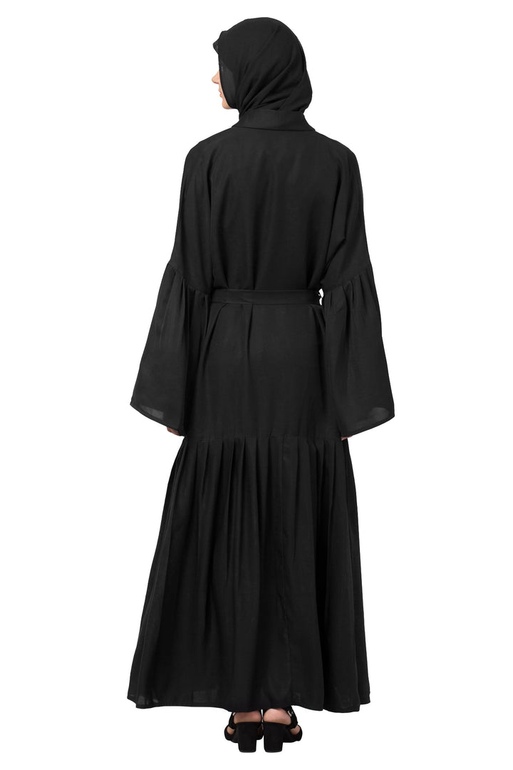 Black-Polyester-Noble-Stylized-Harmony-Abaya