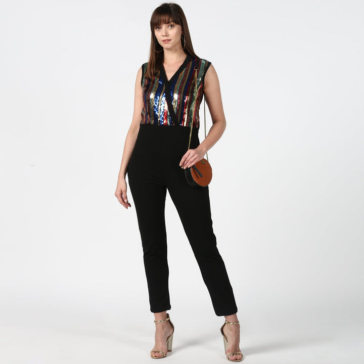 Black-&-Multi-Coloured-Polyester-Sequin-Jumpsuit