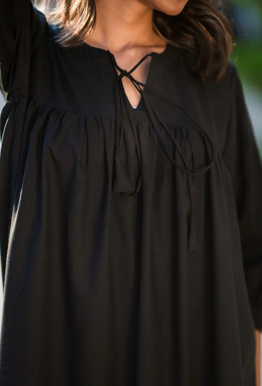 Black-Cotton-Forest-Dress
