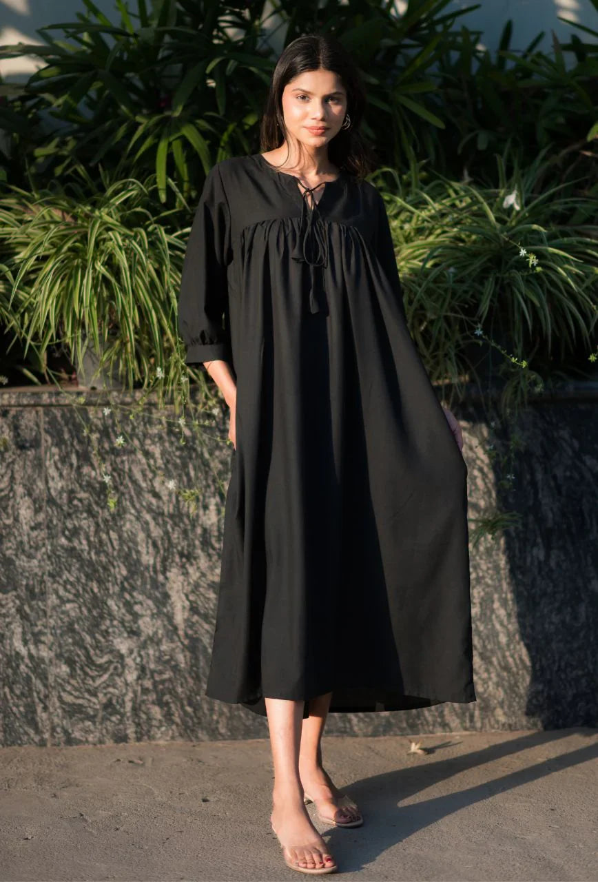 Black-Cotton-Forest-Dress