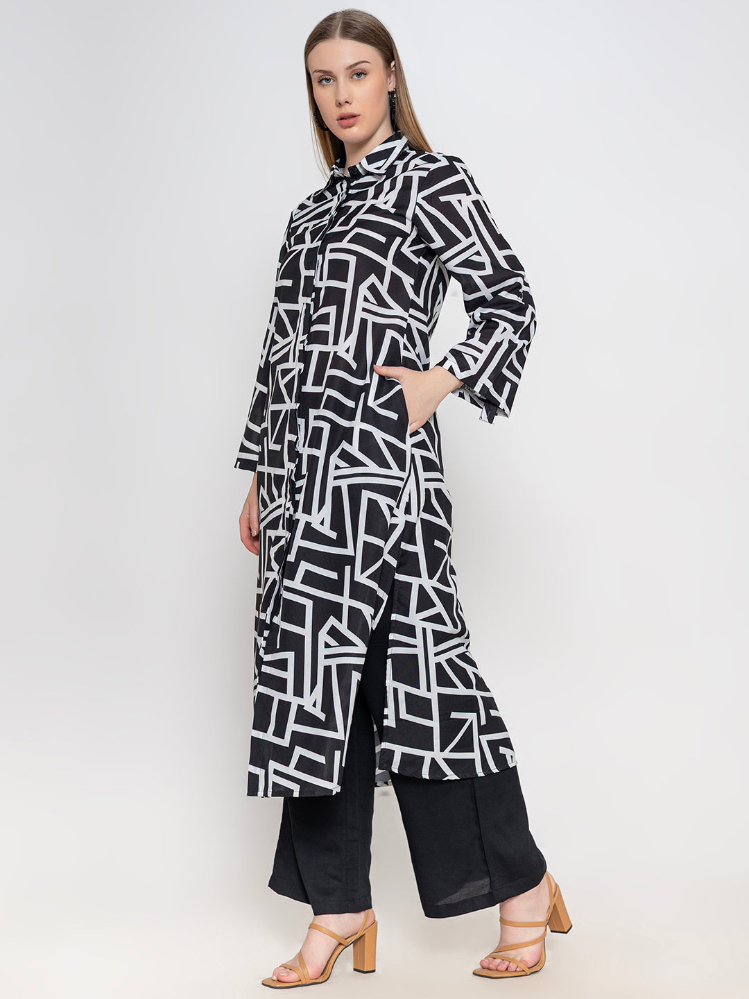 Black-Poly-Rayon-Co-Ord-Set