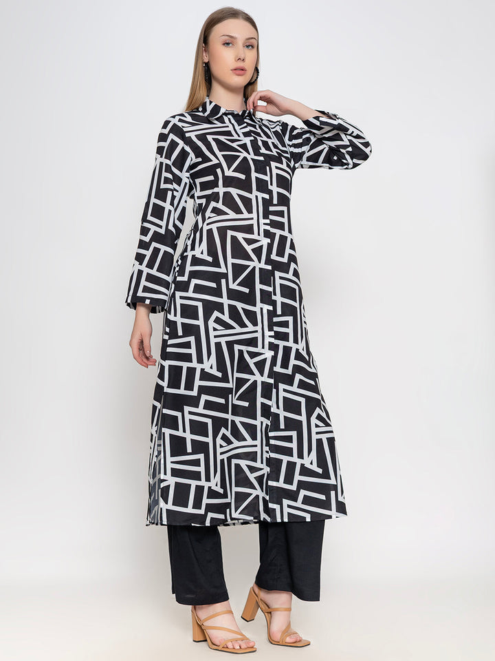 Black-Poly-Rayon-Co-Ord-Set