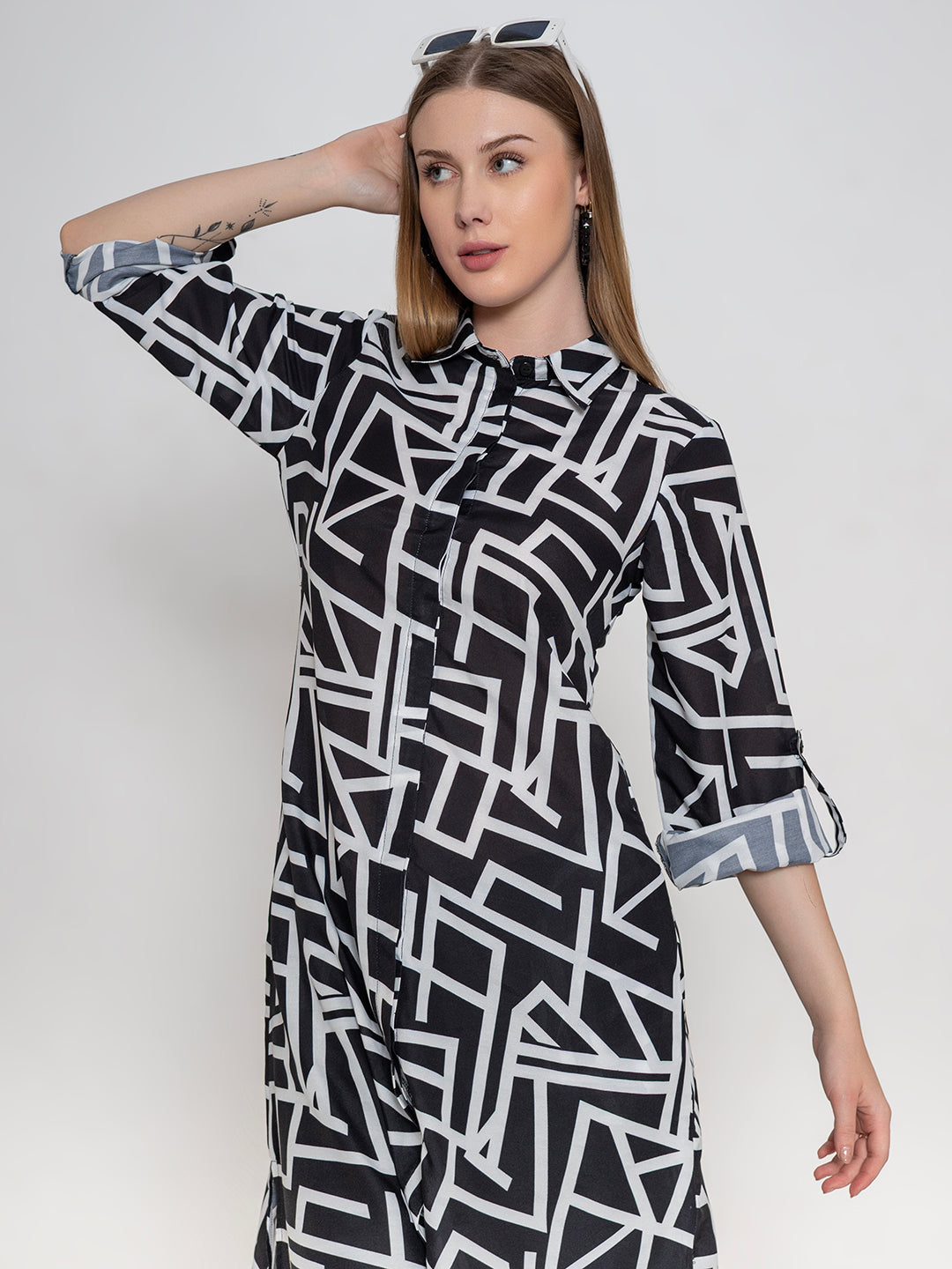 Black-Poly-Rayon-Co-Ord-Set