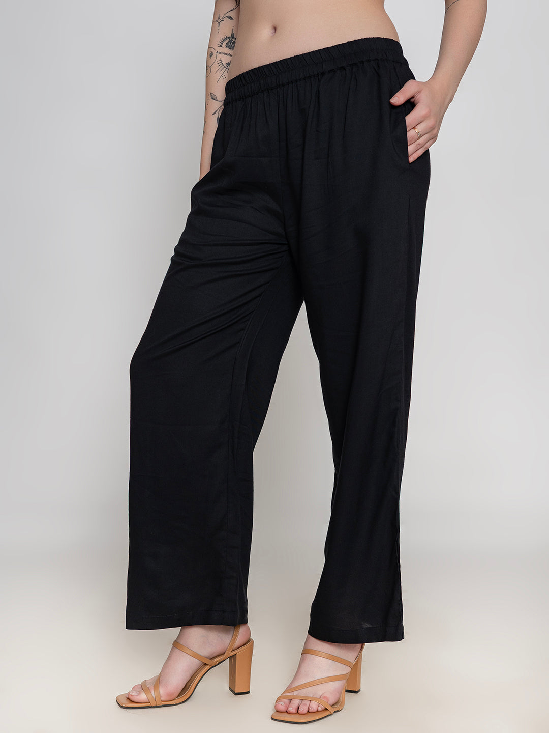Black-Poly-Rayon-Co-Ord-Set