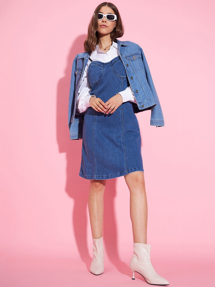 Blue-Denim-Corset-Style-Padded-Skater-Dress