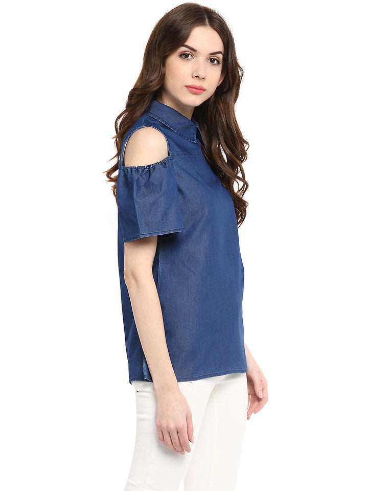 Blue-Denim-Cold-Shoulder-Top