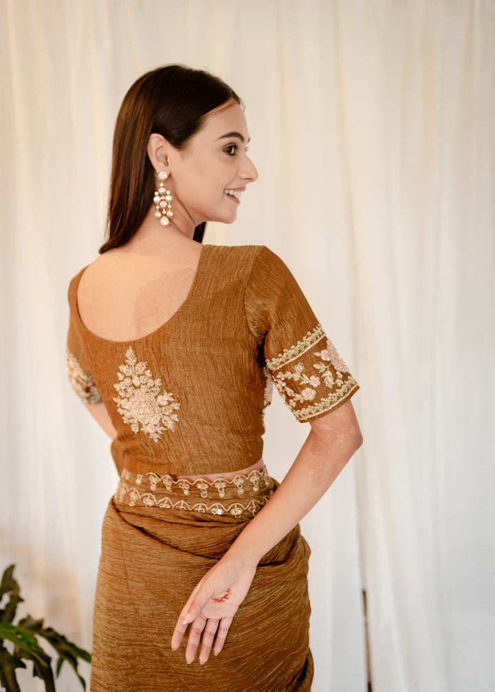 Brown-Tissue-Zardozi-Work-Saree