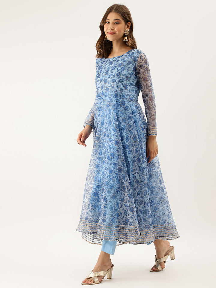 Sky-Blue-Organza-Floral-Printed-3-Piece-Anarkali-Set