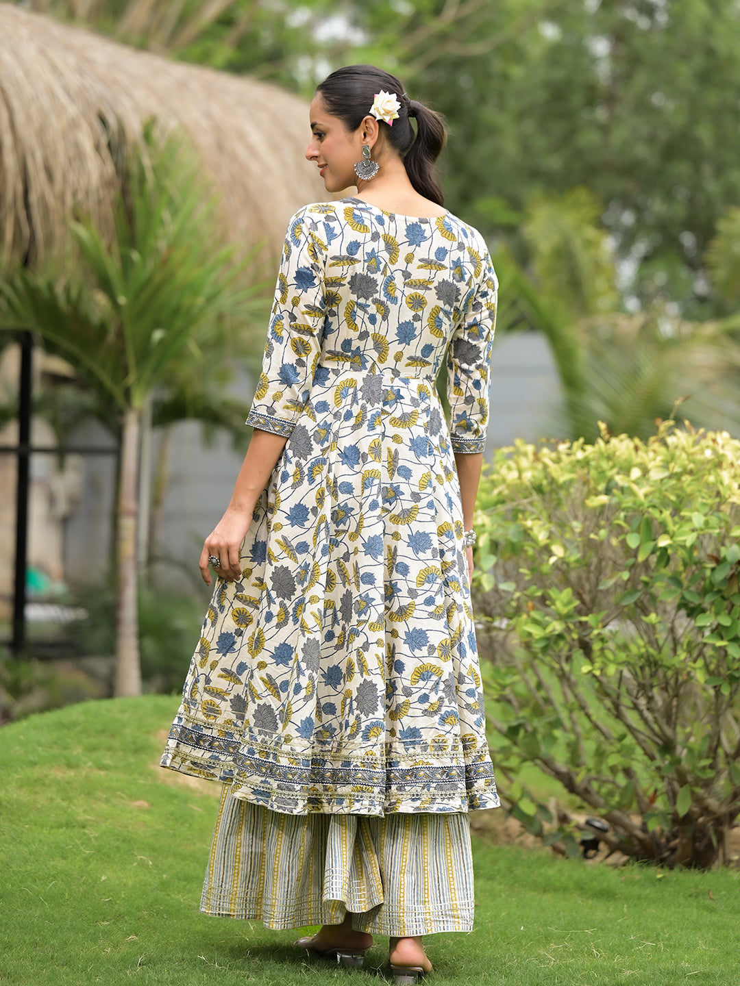 Off-White-Cotton-Floral-Print-2-Piece-Sharara-Set