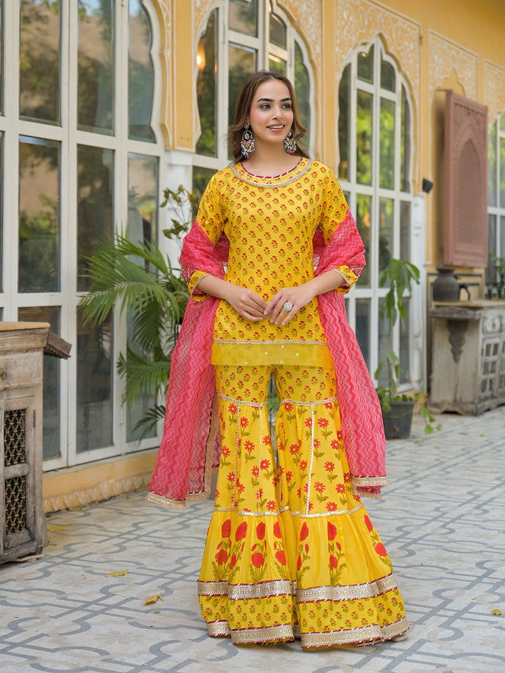 Yellow-Muslin-3-Piece-Sharara-Set