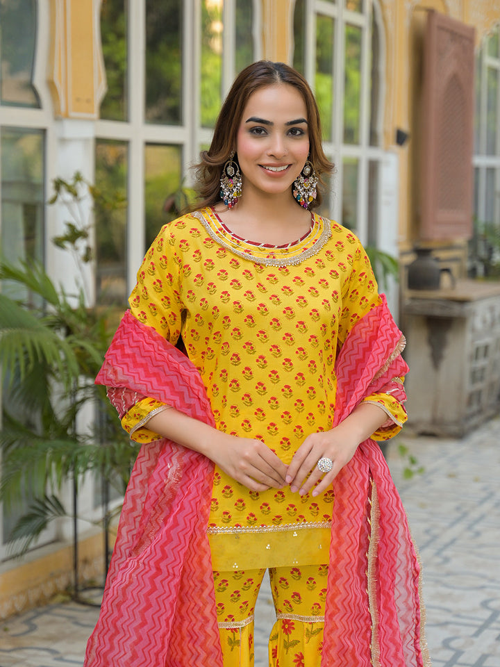 Yellow-Muslin-3-Piece-Sharara-Set