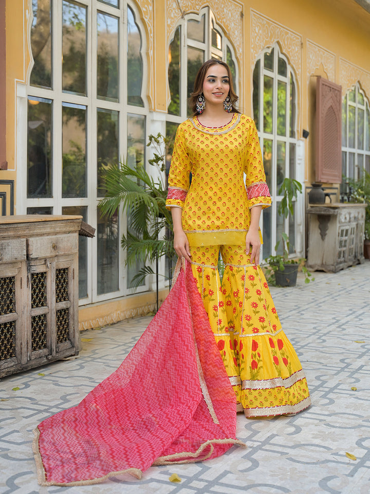 Yellow-Muslin-3-Piece-Sharara-Set