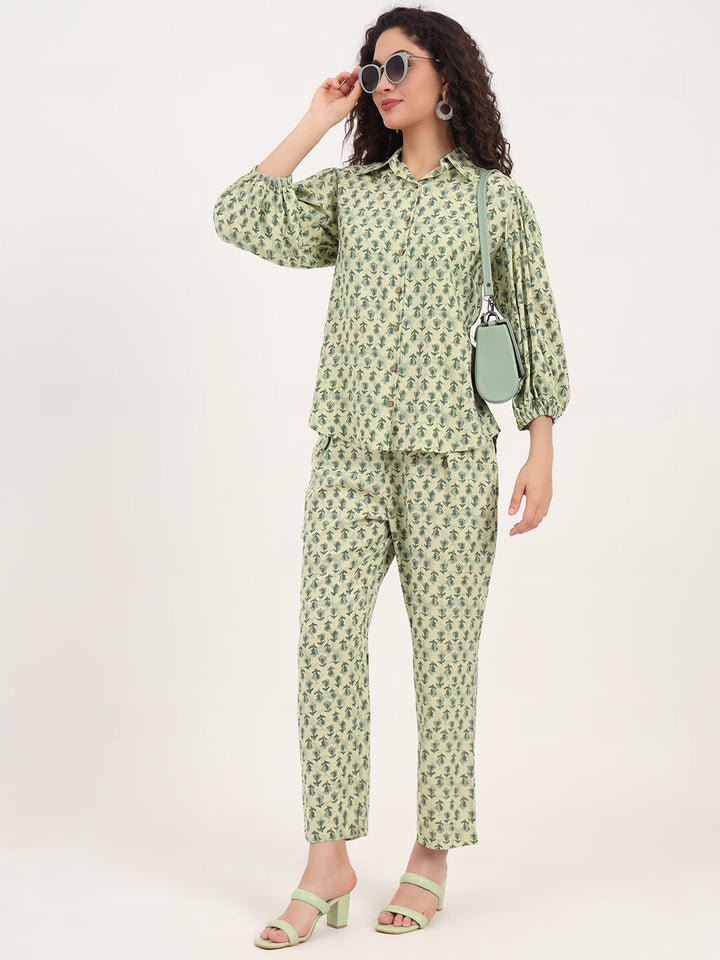 Green-Viscose-Rayon-Floral-Printed-3-Piece-Co-Ord-Set
