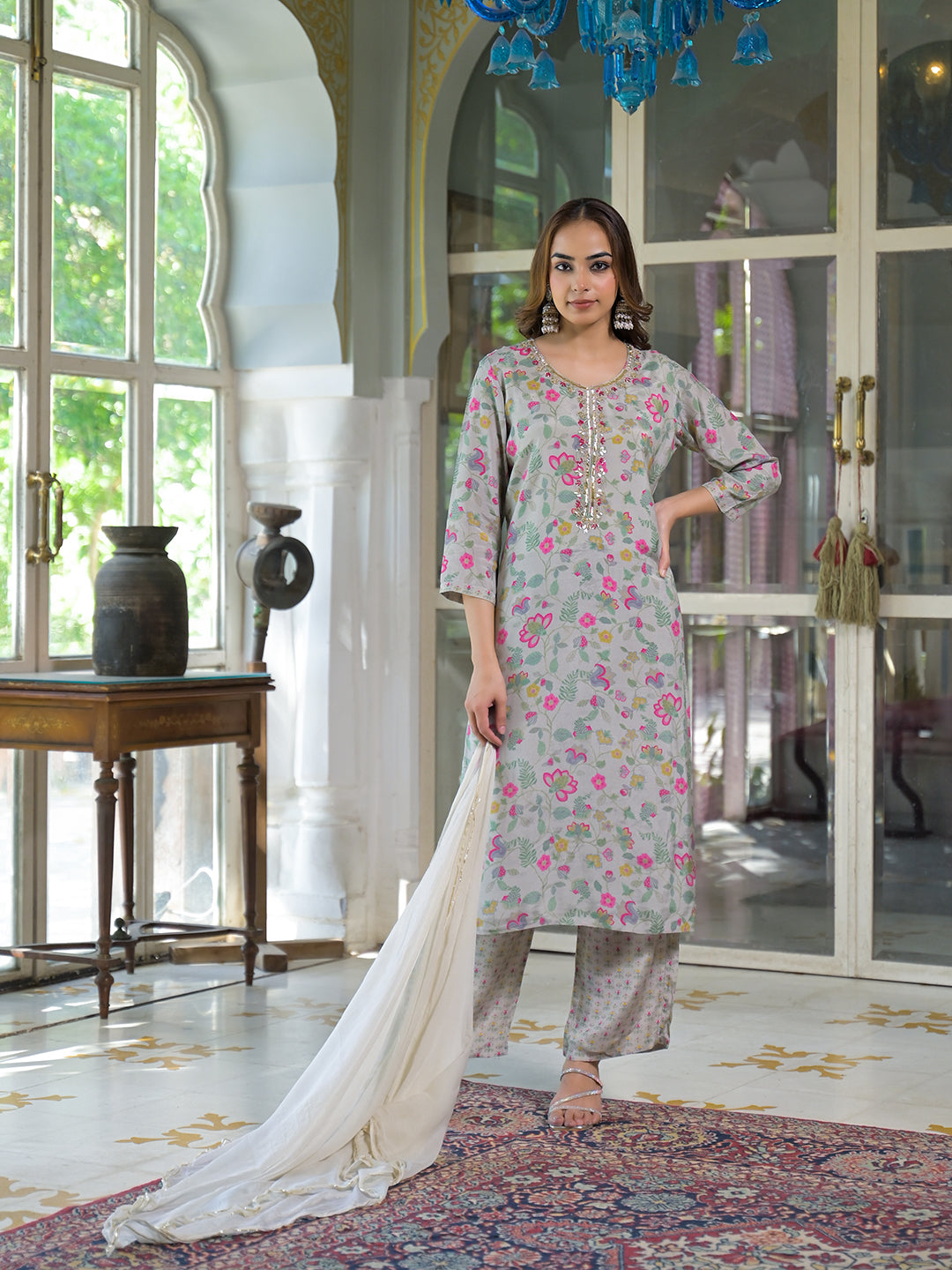 Light-Grey-Muslin-Floral-3-Piece-Kurta-Set