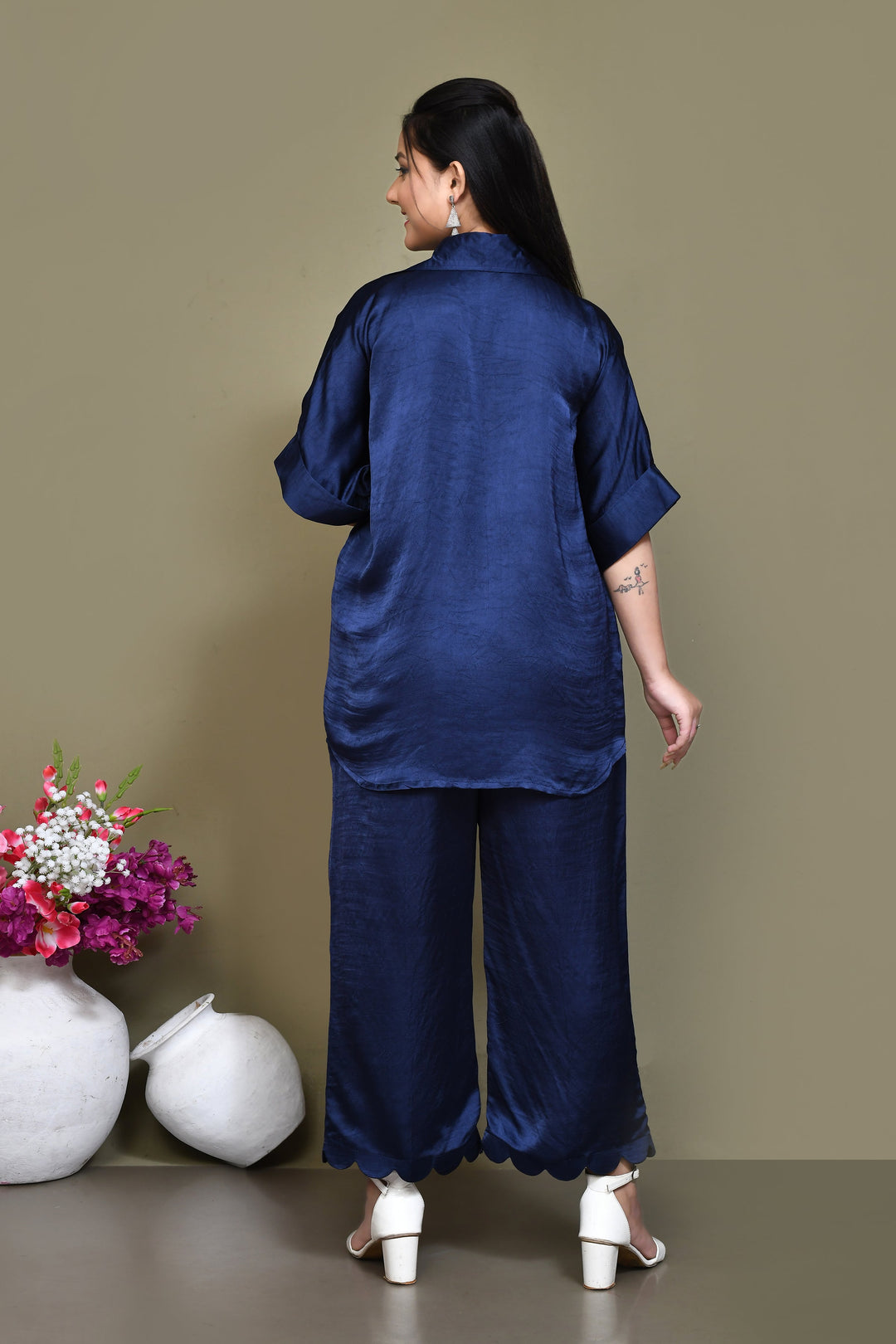 ZERESOUQ-Dark-Blue-Dupion-Crepe-Silk-Co-ord-Set