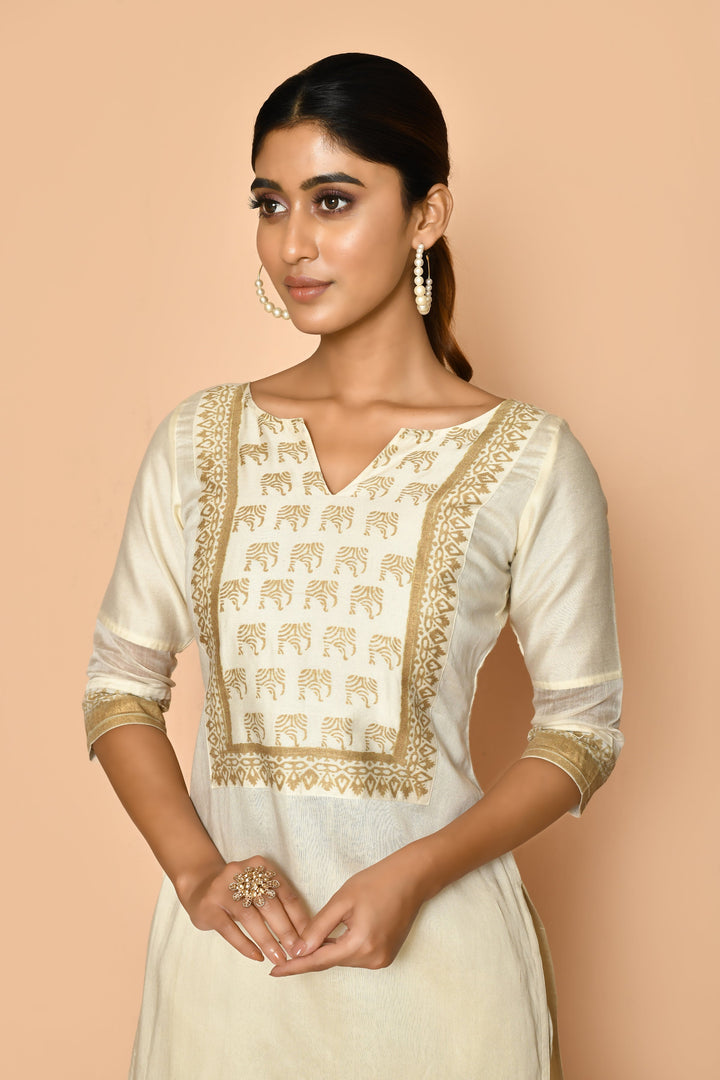 ZERESOUQ-Elly-Ivory-Handloom-Maheshwari-Silk-Kurta-Set