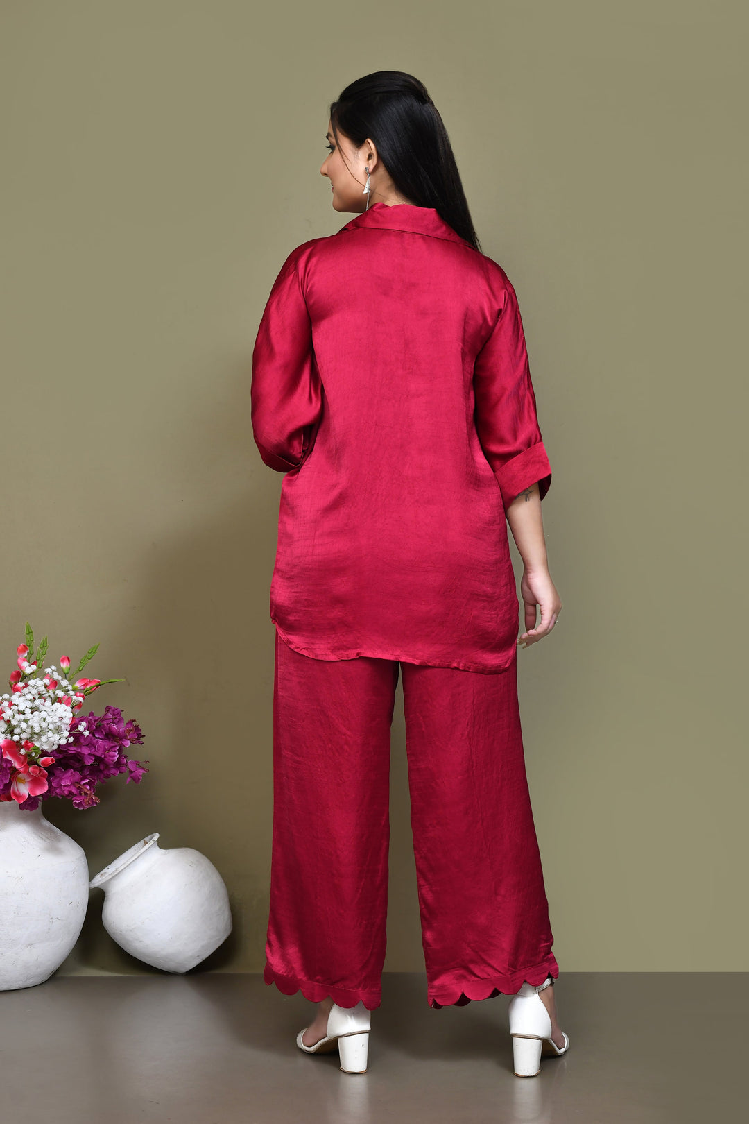 ZERESOUQ-Fuchsia-Pink-Dupion-Crepe-Silk-Co-ord-Set
