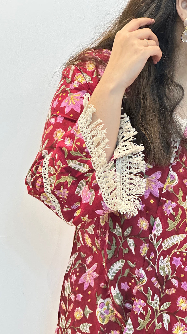 Cherry-Red-Cotton-Sanganeri-Block-Print-Ruhani-Suit-Set