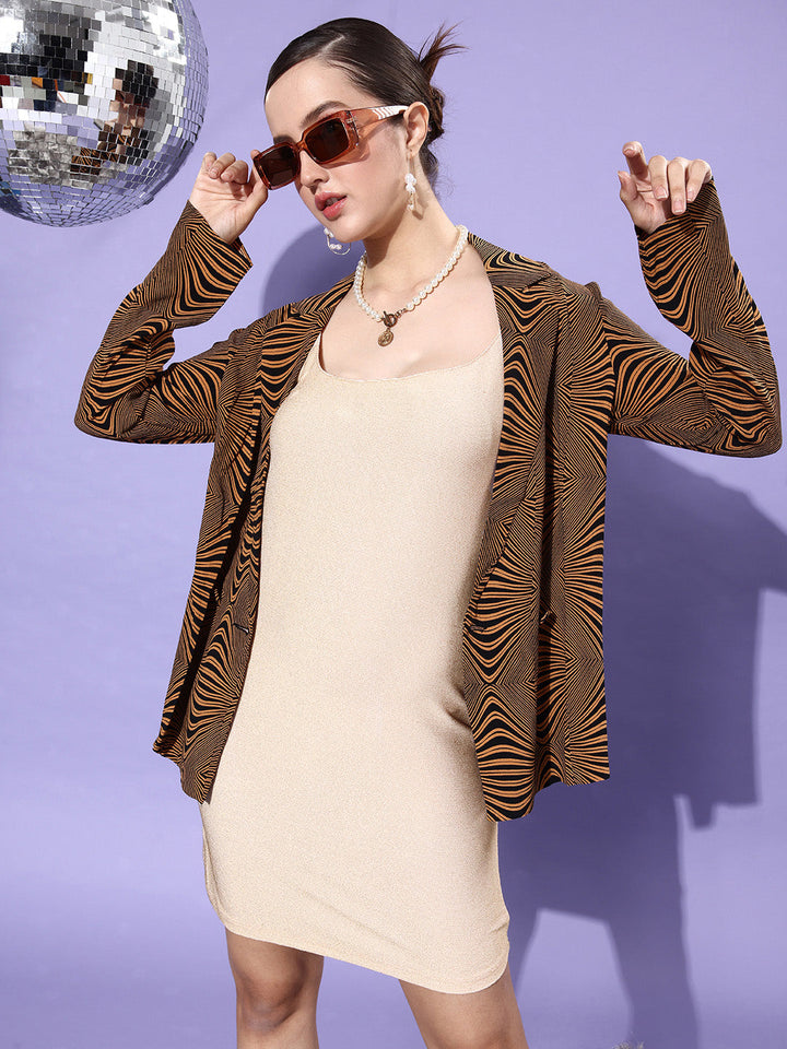 Gold-Polyester-Lycra-Bling-Bodycon-Dress