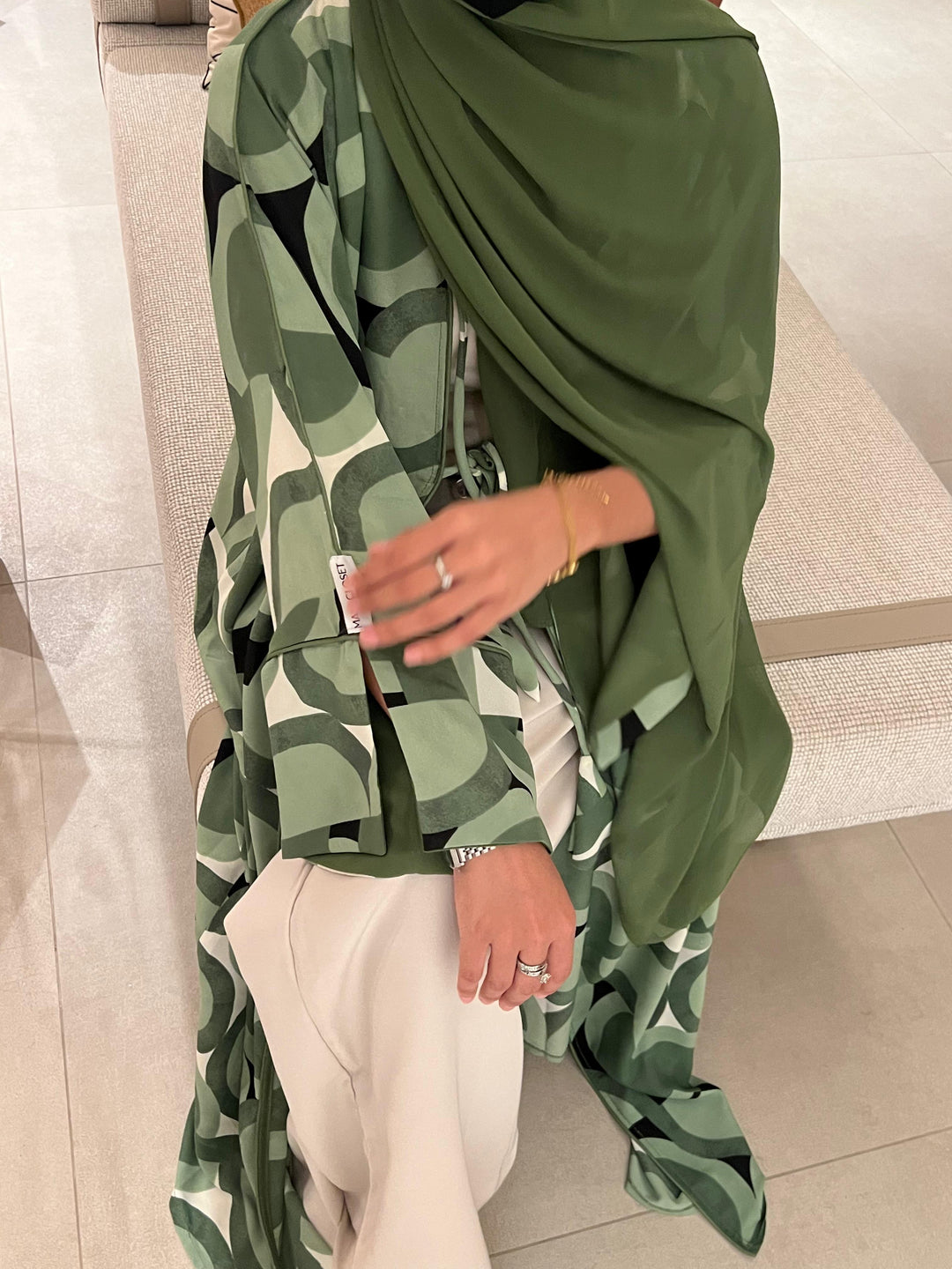 Green-Georgette-Dana-Kimono-&-Sheila-Set-
