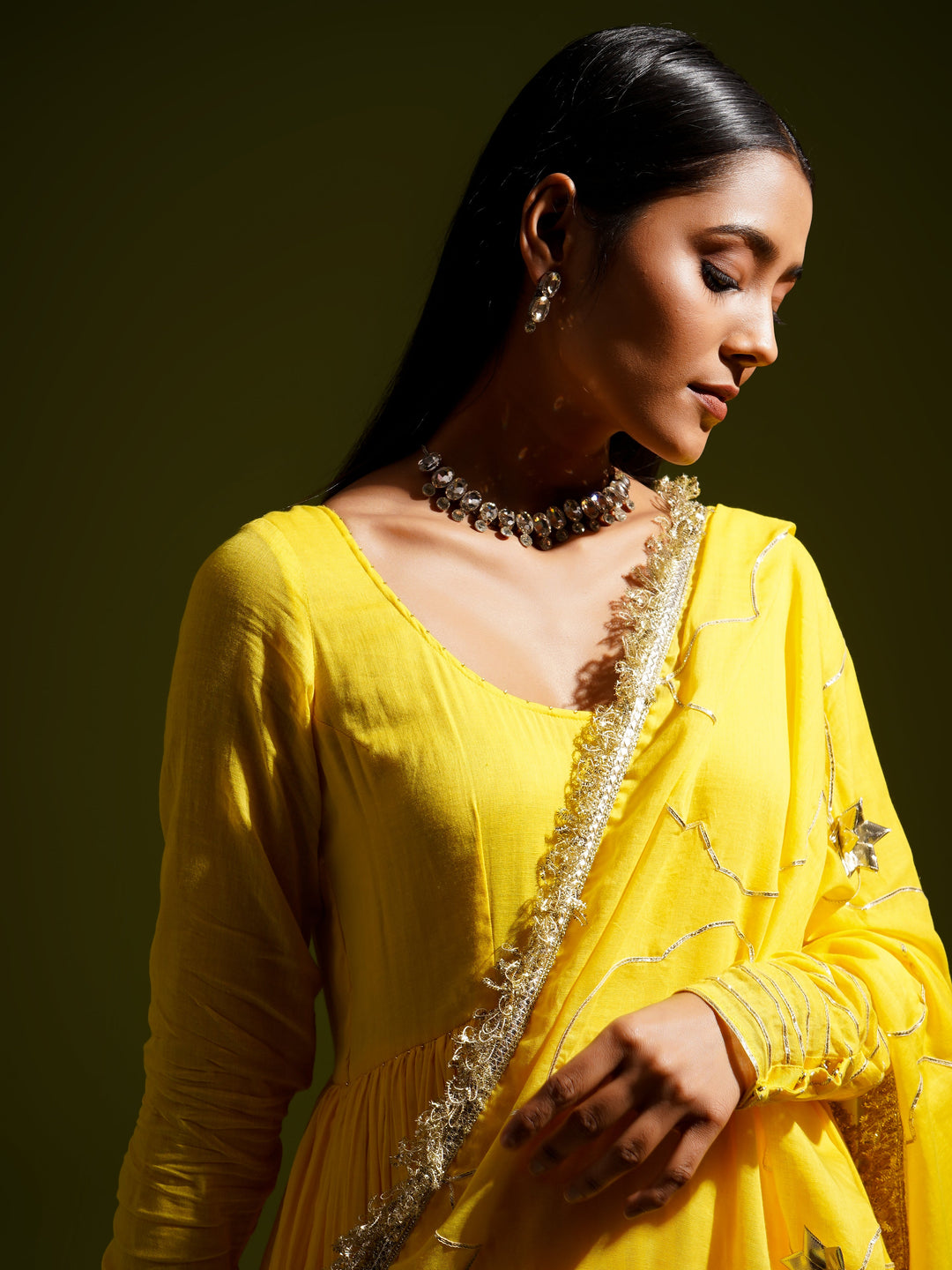 zeresouq-yellow-gathered-anarkali-suit-set