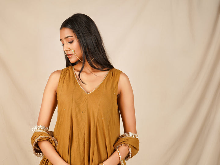 zeresouq-brown-kurta-with-tulip-pant-set