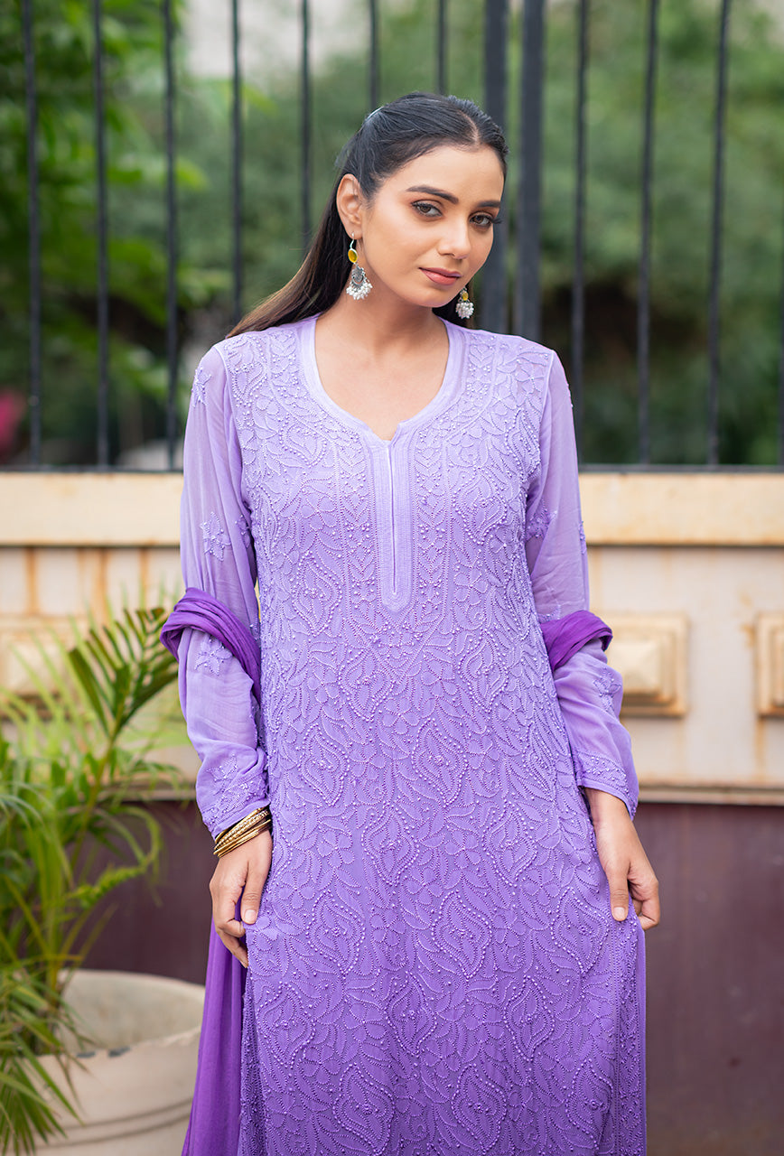 ZERESOUQ-Raina-Lavender-viscose-chikankari-3-Piece-Kurta-Set