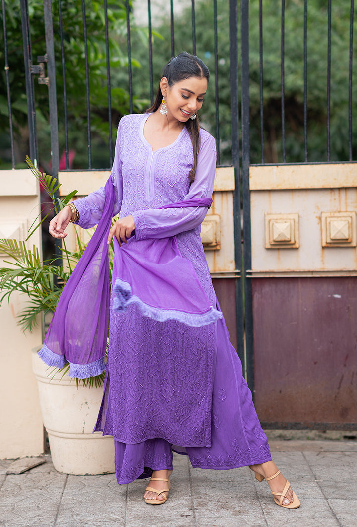ZERESOUQ-Raina-Lavender-viscose-chikankari-3-Piece-Kurta-Set
