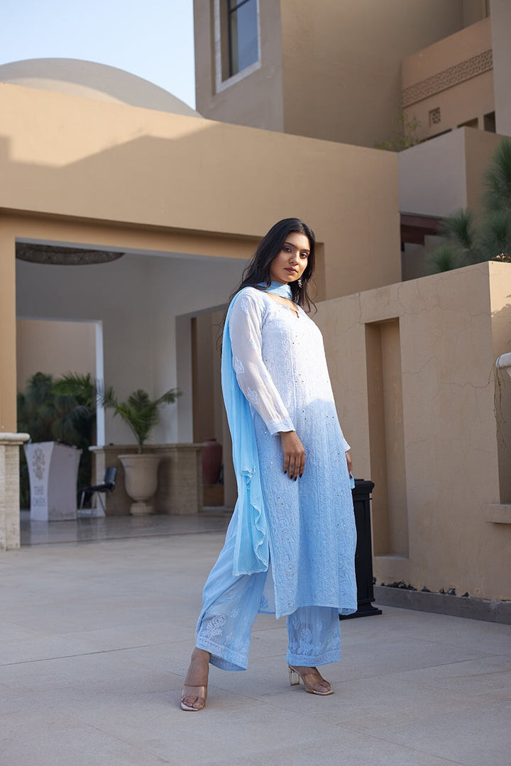ZERESOUQ-Zuri-Blue-Georgette-kurta-&-palazzo-with-Dupatta-&-Inner