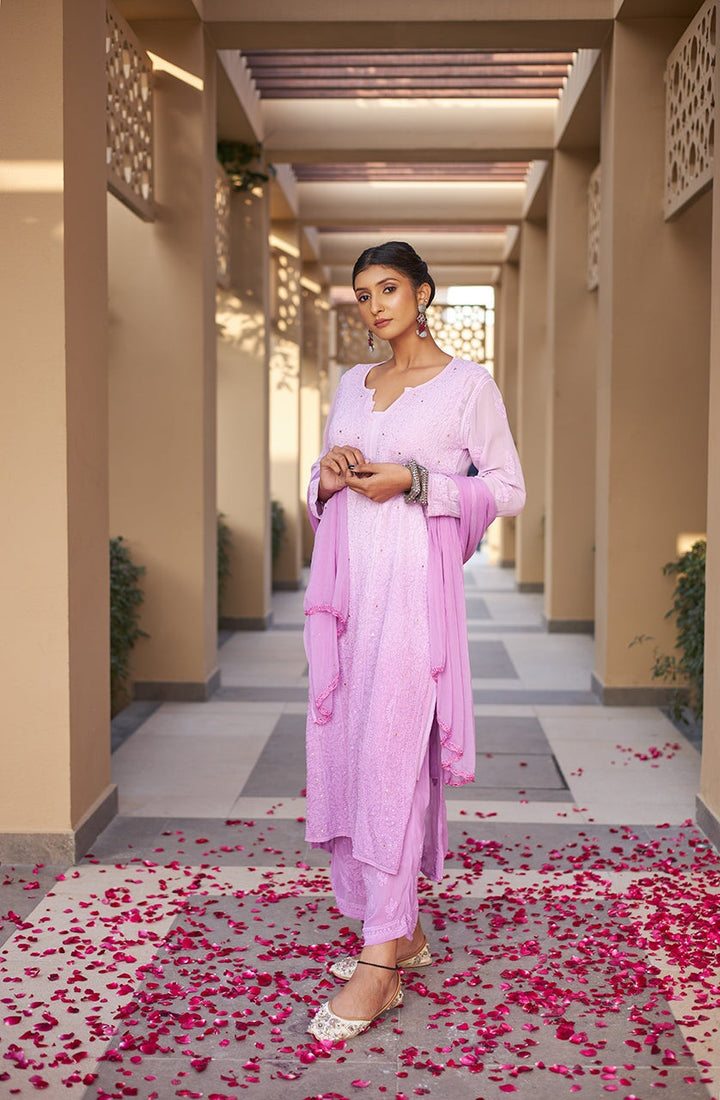 Zuri-Lavender-Georgette-kurta-&-Palazzo-With-Dupatta-&-Inner