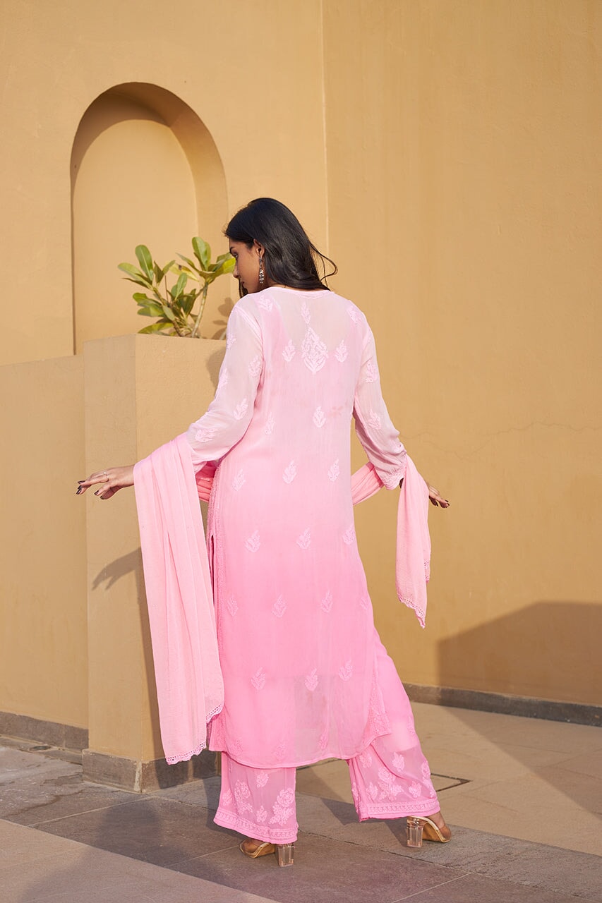 ZERESOUQ-Zuri-Pink-Georgette-kurta-&-Palazzo-With-Dupatta-&-Inner