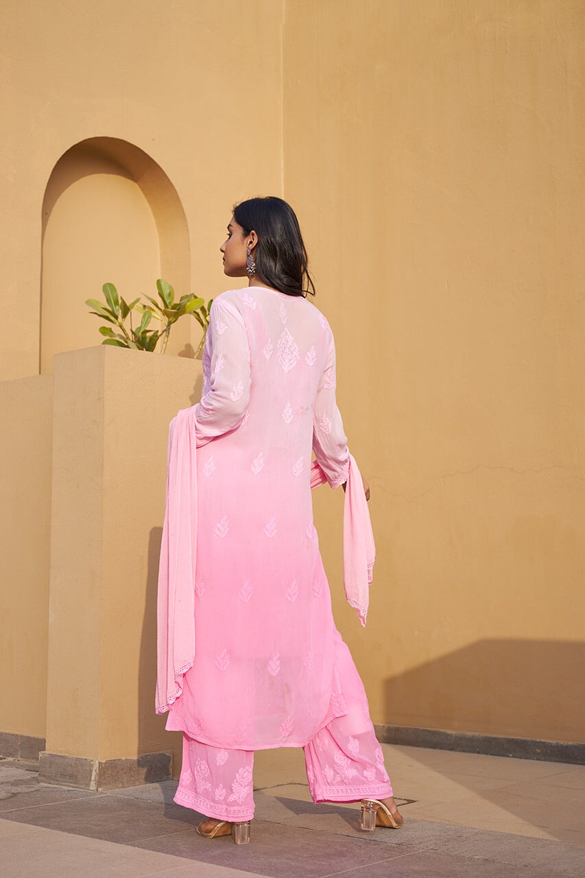 ZERESOUQ-Zuri-Pink-Georgette-kurta-&-Palazzo-With-Dupatta-&-Inner