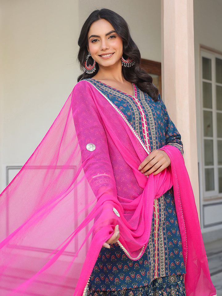 Dark-Blue-Cotton-A-Line-Ethnic-Motifs-3-Piece-Kurta-Set