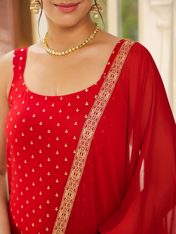 Maroon-Rayon-Straight-Foil-Print-3-Piece-Kurta-Set