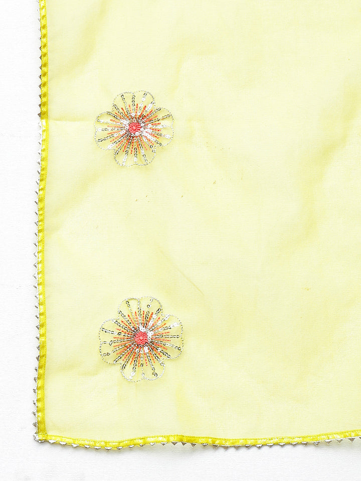 Corn-Yellow-Rayon-Embellished-Flared-3-Piece-Kurta-Set