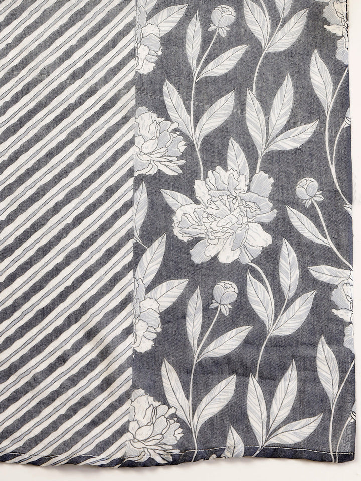 Grey-Cotton-Floral-Printed-3-Piece-Kurta-Set