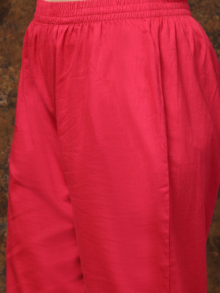 Pink-Cotton-Heavy-Embroidered-3-Piece-Kurta-Set