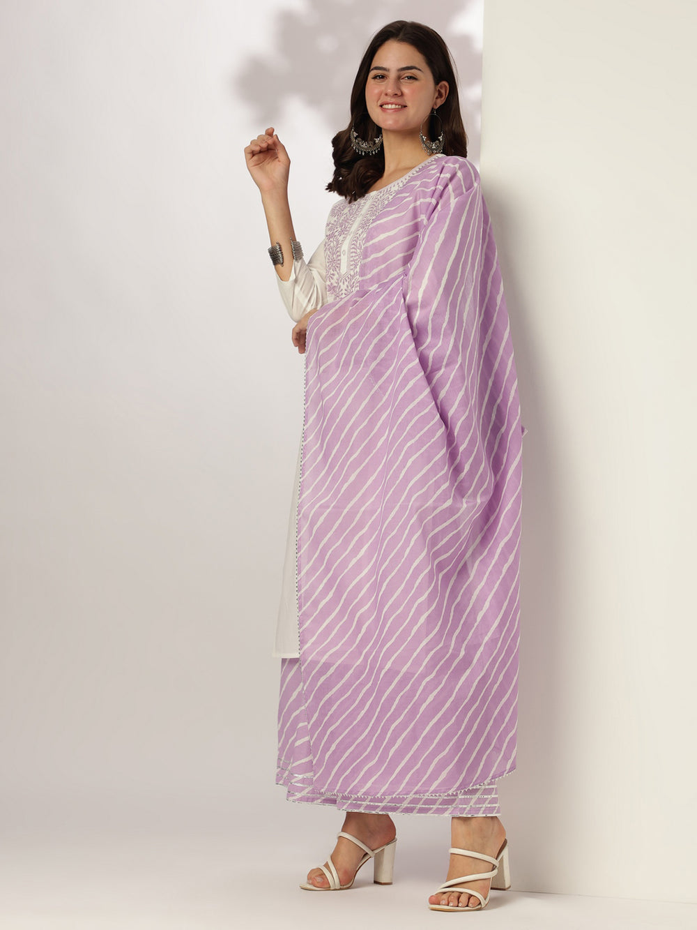 Lavender-Cotton-Straight-Yoke-Embroidered-3-Piece-Kurta-Set