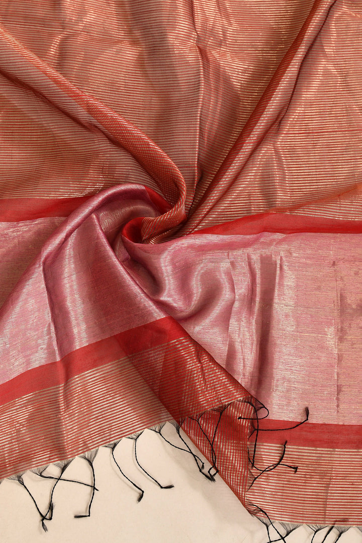 ZERESOUQ-Light-Red-Maheshwari-Dupatta