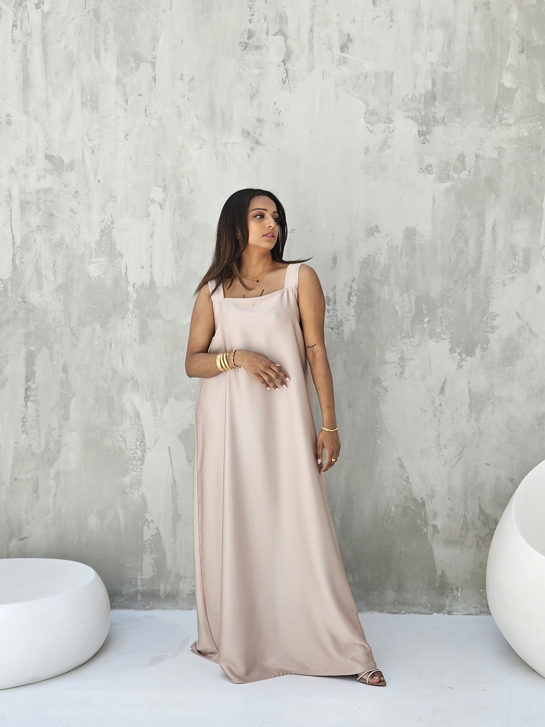 Light-Pink-Satin-Abaya-With-Sheila