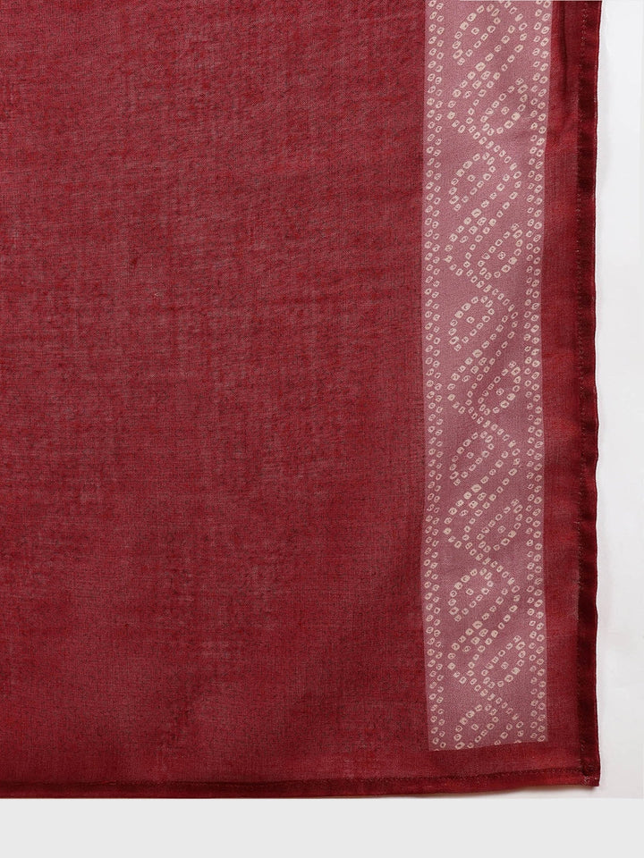 ZERESOUQ-Maroon-Rayon-Blend-Floral-Printed-Straight-3-Piece-Suit-Set