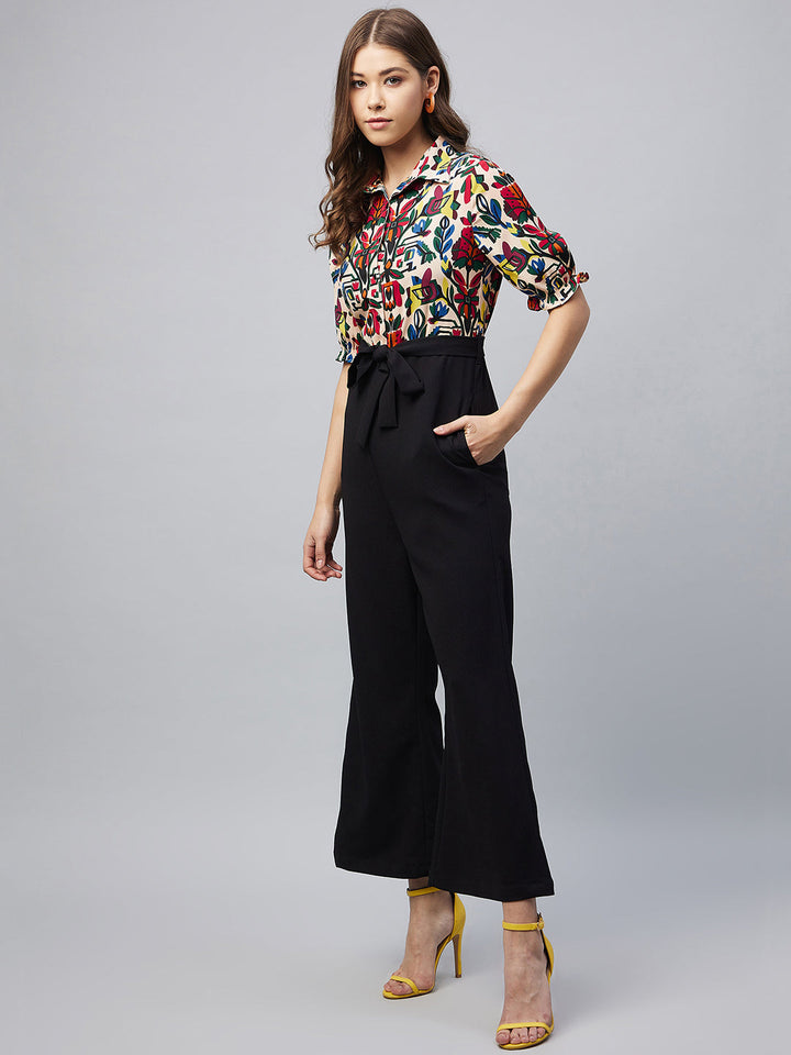 Multi-Color-Polyester-Block-Jumpsuit