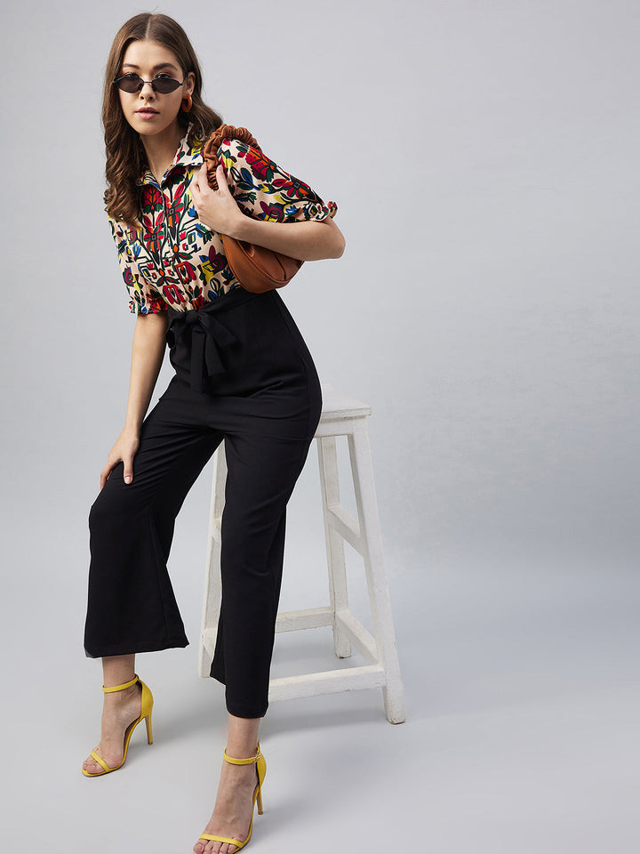 Multi-Color-Polyester-Block-Jumpsuit